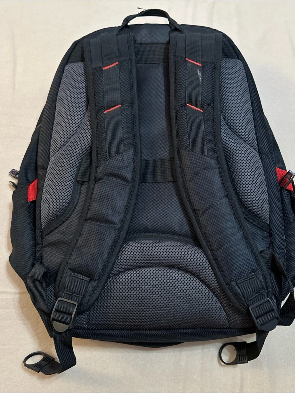 Samsonite TECHTONIC Black Red Polyester Padded Backpack for 15